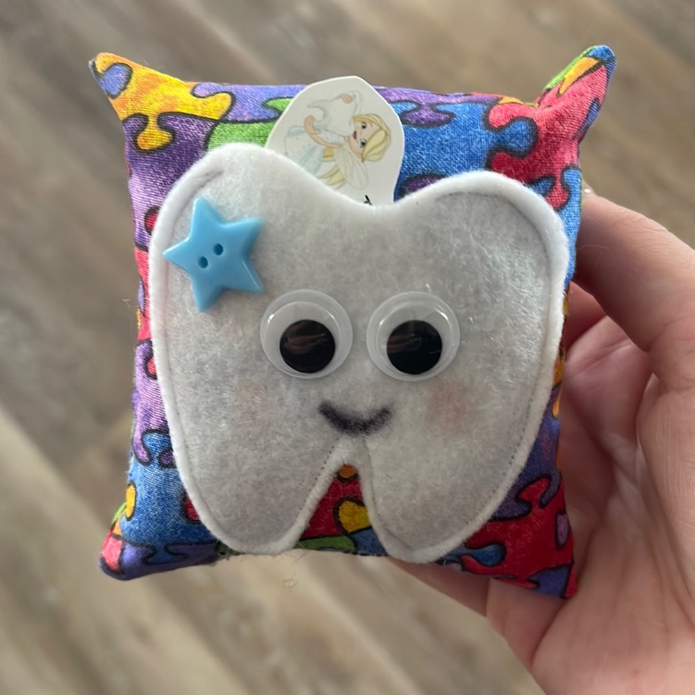 Autism tooth fairy pillow